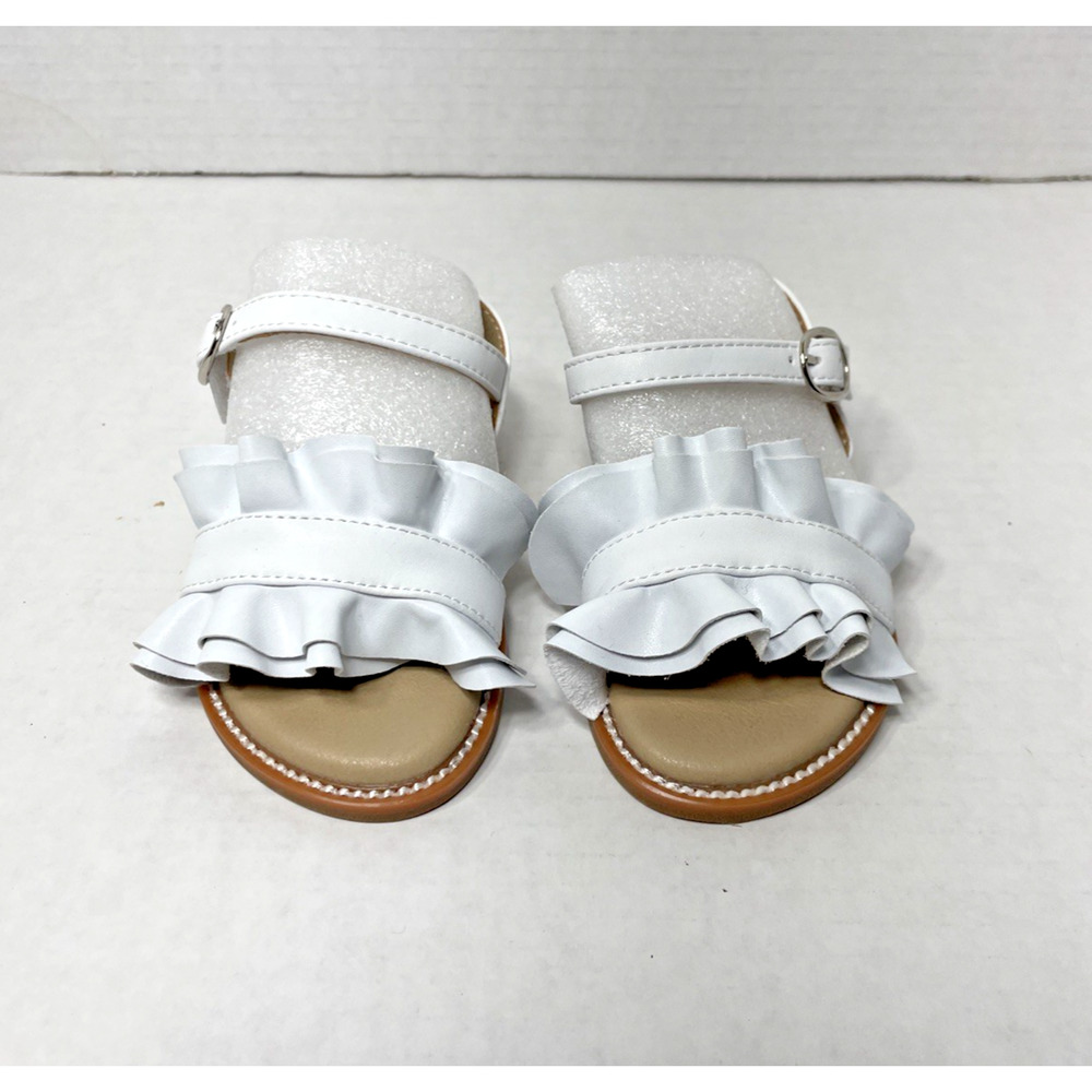 OTTER MOMO Girls Sandals White Open Toe Size 8 C